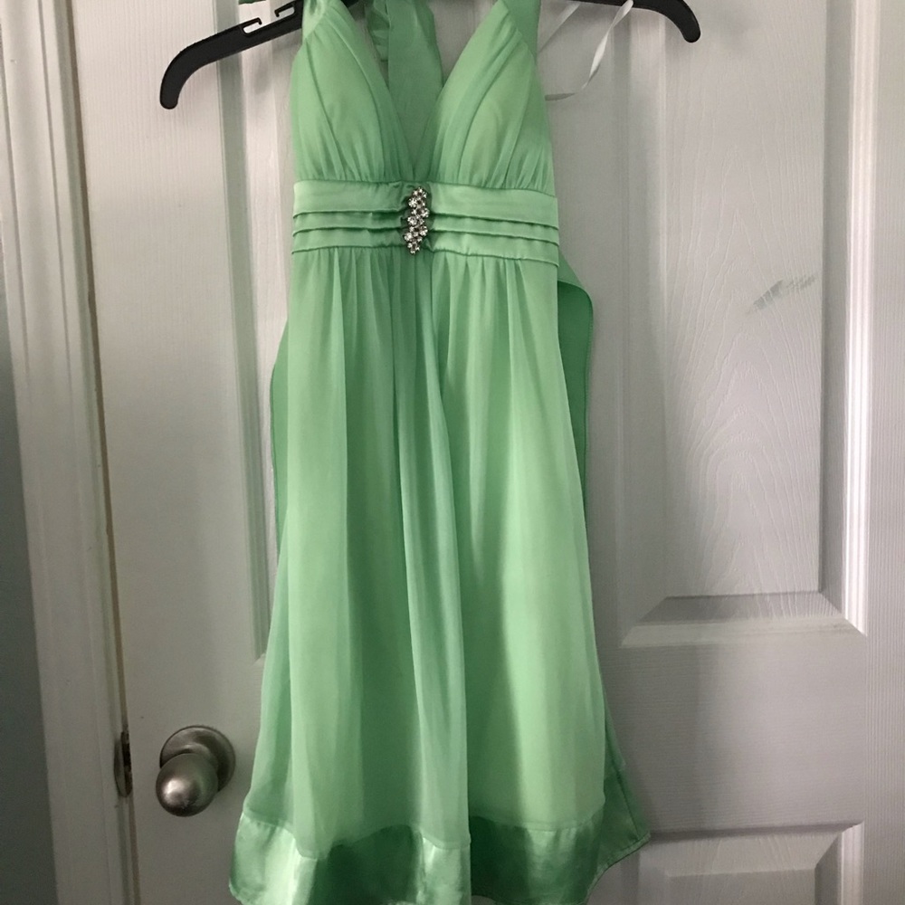 Green bridesmaids/special occasion dress